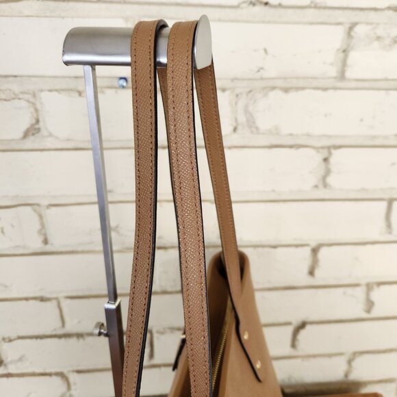 Like New Coach City Zip Brown Leather Shoulder Bag Tote Purse - Picture 5 of 13